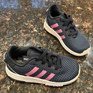 Blue and Purple Adidas Sneakers